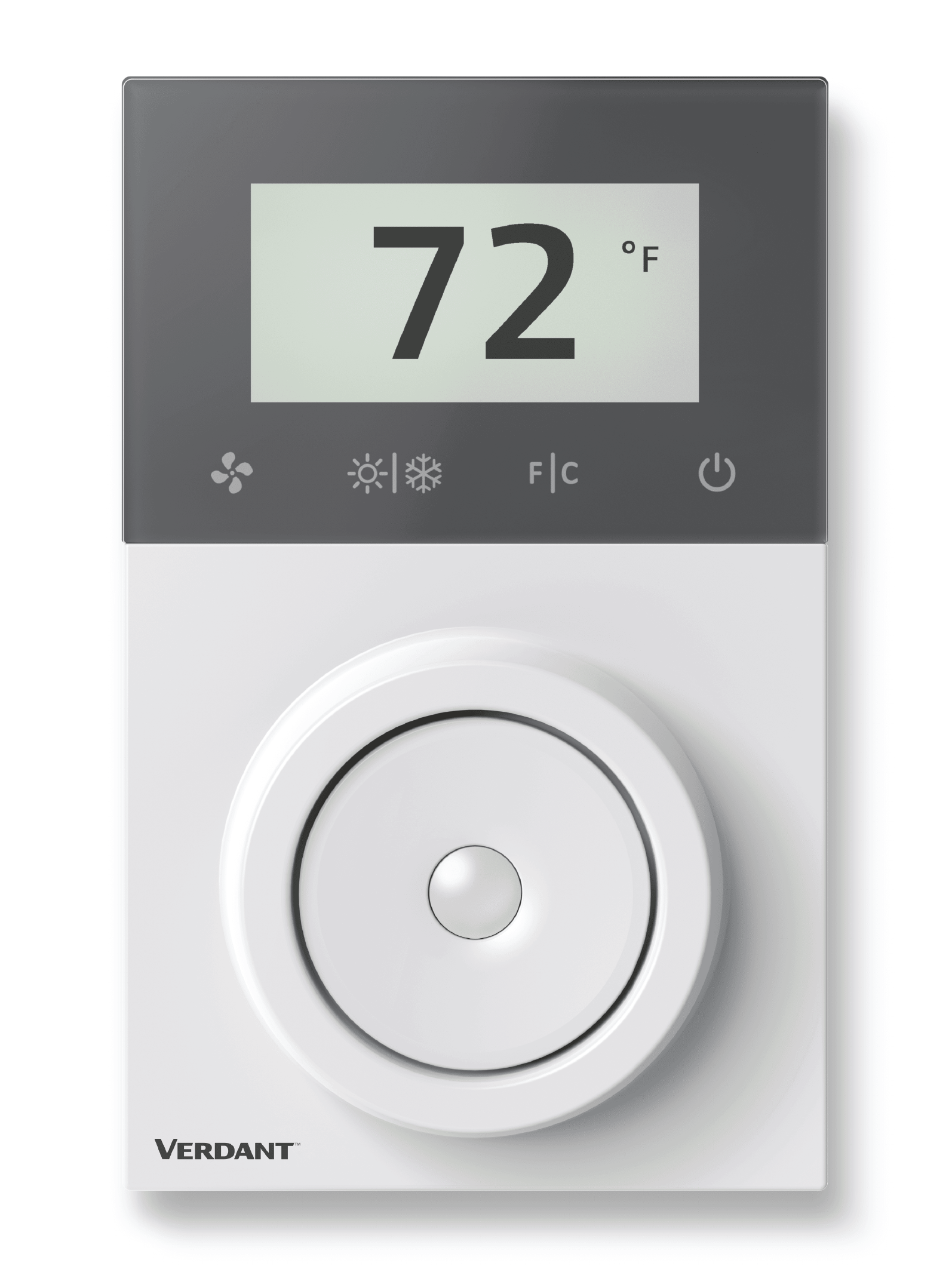 Illustration of a Verdant VX thermostat